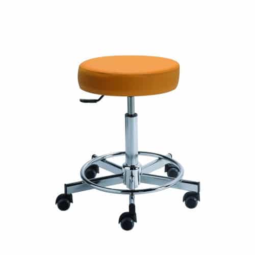 LIBRA-vinyle-500-pixels Tabouret LIBRA assise confort avec sous-assise tapissée