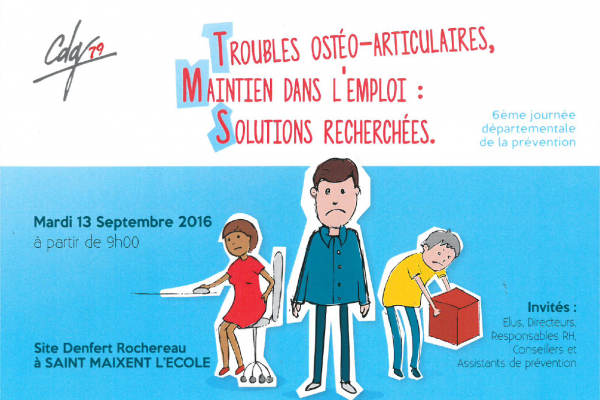 Affiche-600x400 TMS ou Troubles musculosquelettiques : SIEGES KHOL présents à la 6ème journée départementale de la prévention des TMS du département des Deux Sèvres